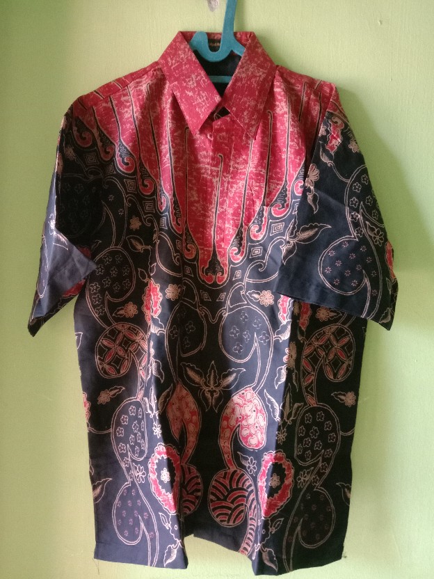 Peksi Kenongo Pendek Kemeja Batik Pria Full Furing Bahan Katun Halus Primisima