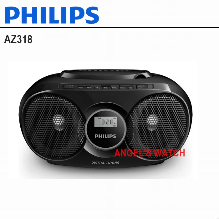 ANGELSWATCH Radio CD Player Boombox Philips AZ318/ CD Soundmachine Philips AZ318B/ RADIO PLAYER PHILIPS AZ-318