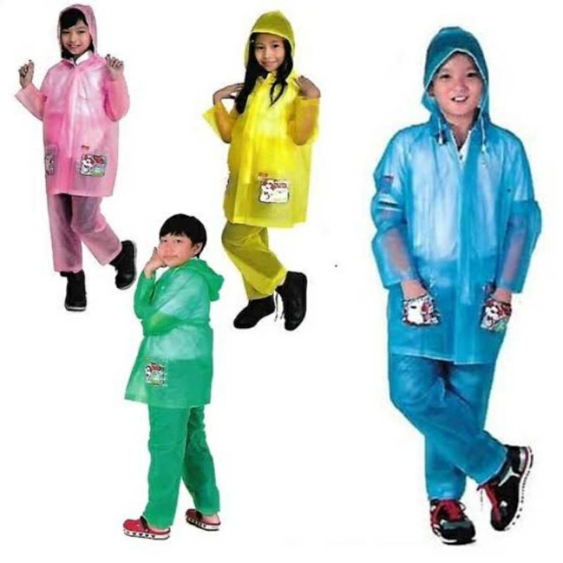 ANAK / JAS HUJAN ANAK / JAS HUJAN SETELAN ANAK / JAS HUJAN WARNA / JAS HUJAN ANAK 602 / JAS HUJAN EL