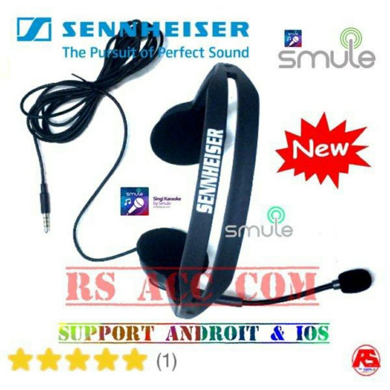 Mic Earphone Headset Khusus Karaoke Di Hp Android Smule Youtube IOS