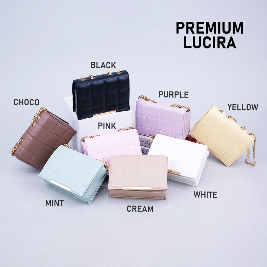 LUXTHER - Tas selempang LUCIRA BAREL Rantai Ulir Tas selempang Bahu Wanita Fashion Casual Tas wanita