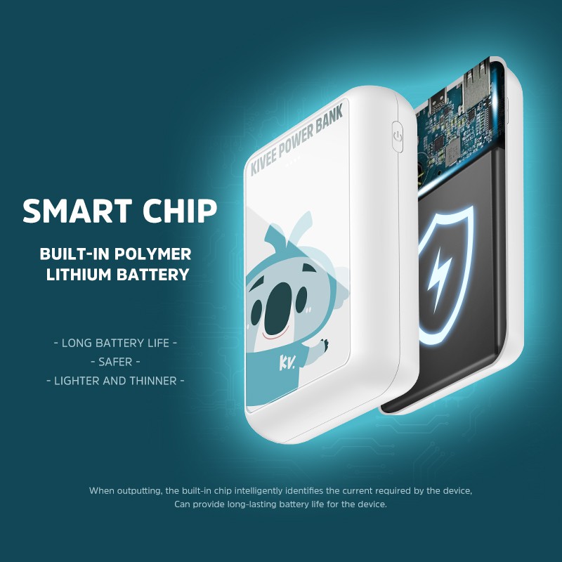 KIVEE PowerBank 10000mah fast charging USBx2 power Bank Xiaomi Oppo Vivo Samsung
