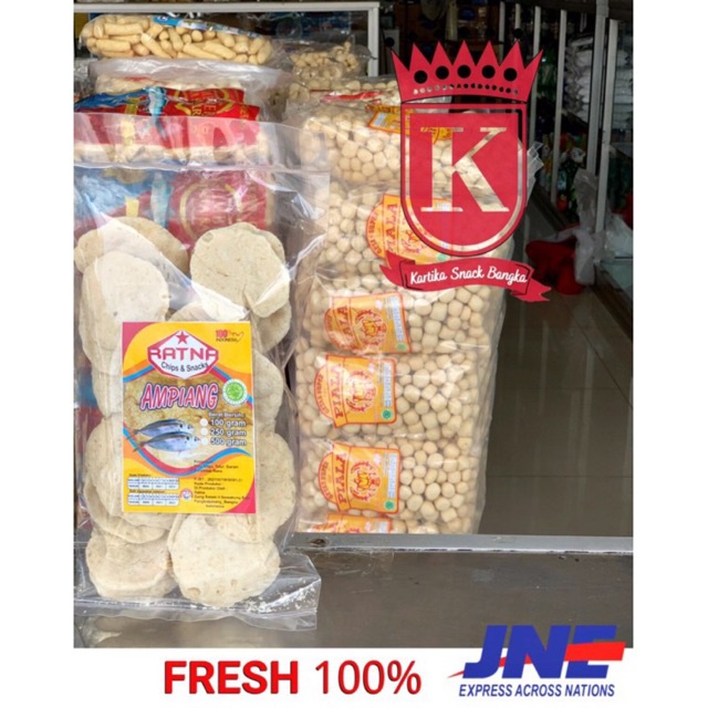 

Kemplang Goreng Ikan Ciu/Ampiang Ikan Ciu Khas Bangka Cap Ratna 100gram