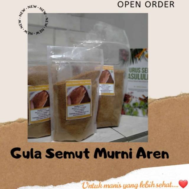 

Gula Aren Semut Murni (kadar air dibawah 2%)