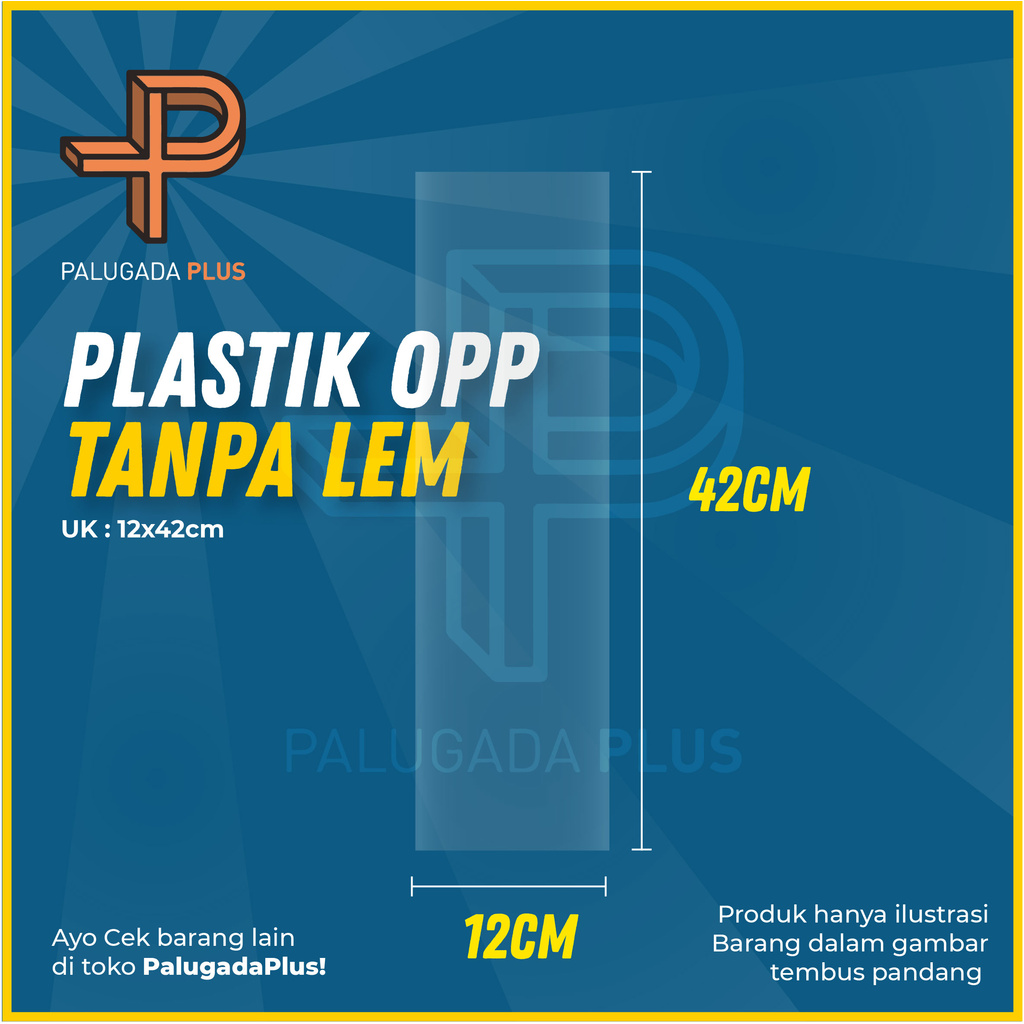 

Plastik OPP Kiloan Ukuran 12x42cm (Tanpa Lem)