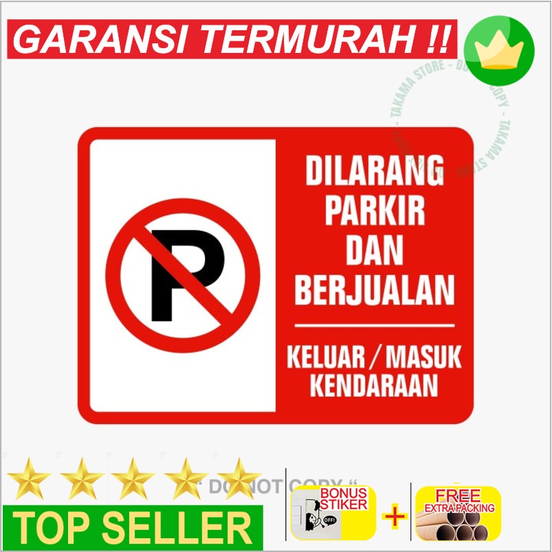 

Promo DILARANG PARKIR DAN BERJUALAN 30 x 40 cm PLAT ALUMUNIUM Keren