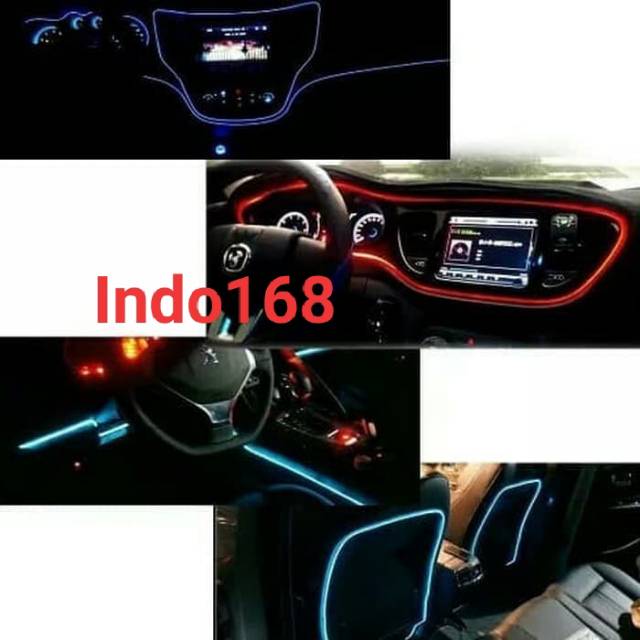 (INDO168) List Dashboard Mobil Led 2 Meter