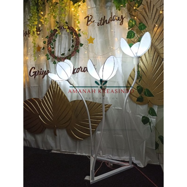 BUNGA LAMPU DEKORASI PELAMINAN