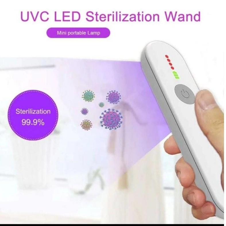 Lampu UVC UV Sterilizer Anti Virus Disinfektan Anti Bakteri Portable Recargeable