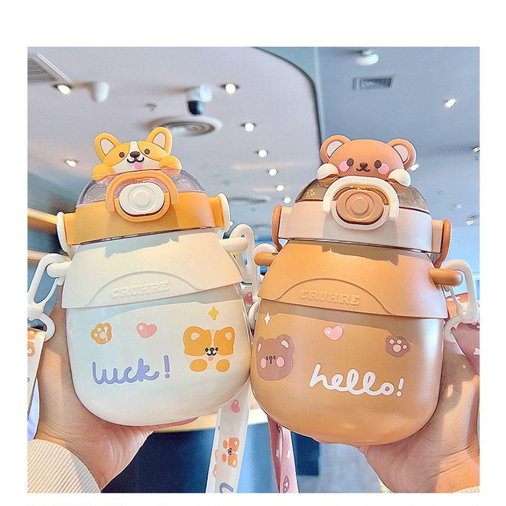 Solighter Botol Minum Thermal Insulated Kapasitas Besar 780ml Dengan Sedotan Untuk Anak