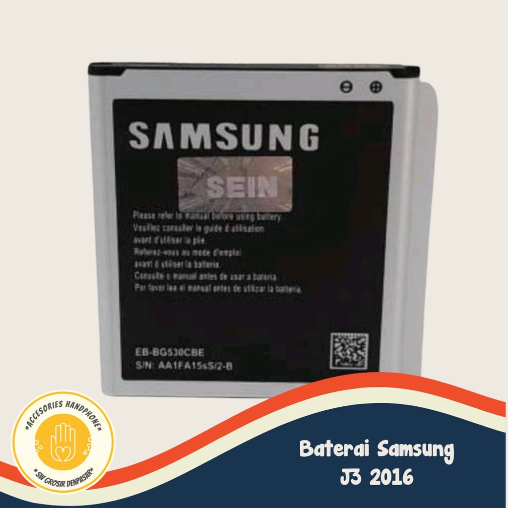 (COD) Baterai battery batre batt original bergaransi  untuk samsung j3 2016 / j320g
