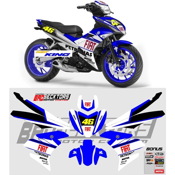 STRIPING DECAL FULL BODY YAMAHA NEW MX KING MOTIF FIAT