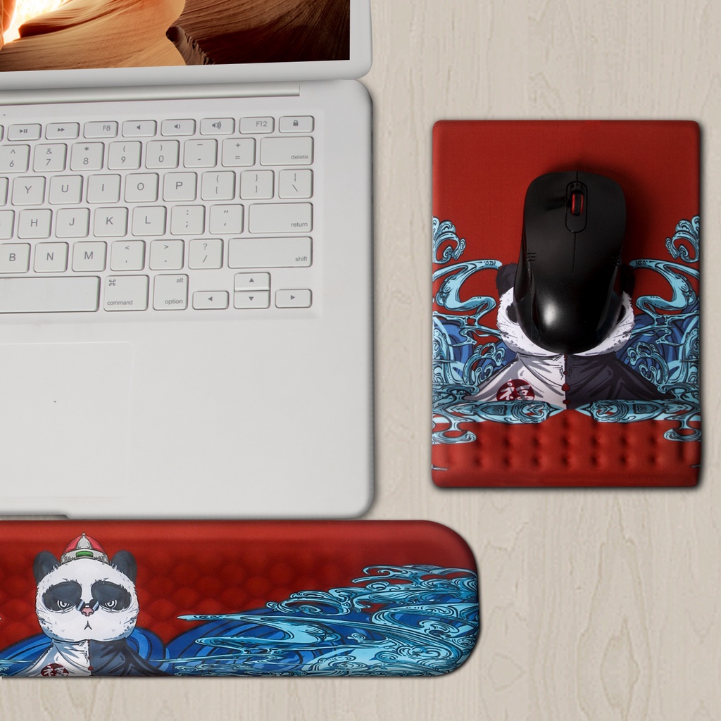 Soft Memory Cotton Mouse Pad Alas Mouse Keyboard Pergelangan Tangan Ergonomis Kartun Lucu Untuk Kantor