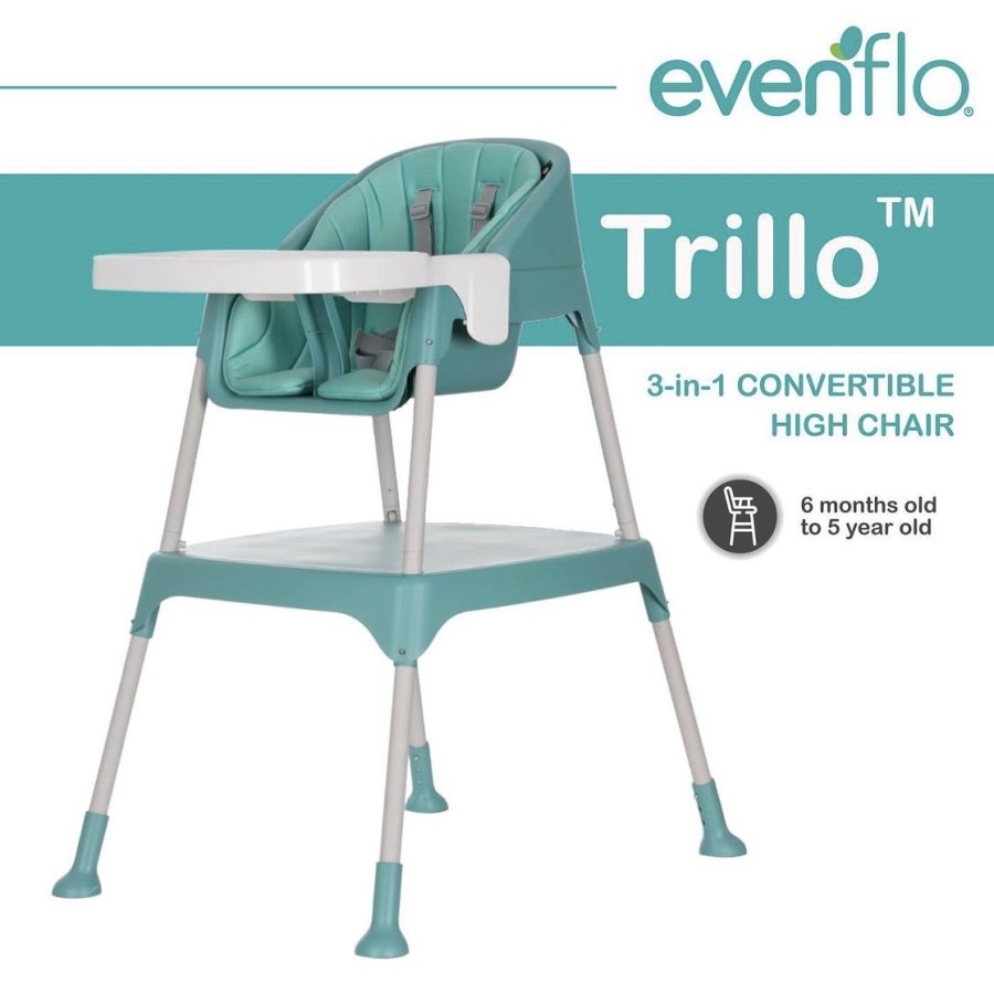 High Chair Evenflo Trillo 3 in 1 / Kursi Makan Anak Bayi