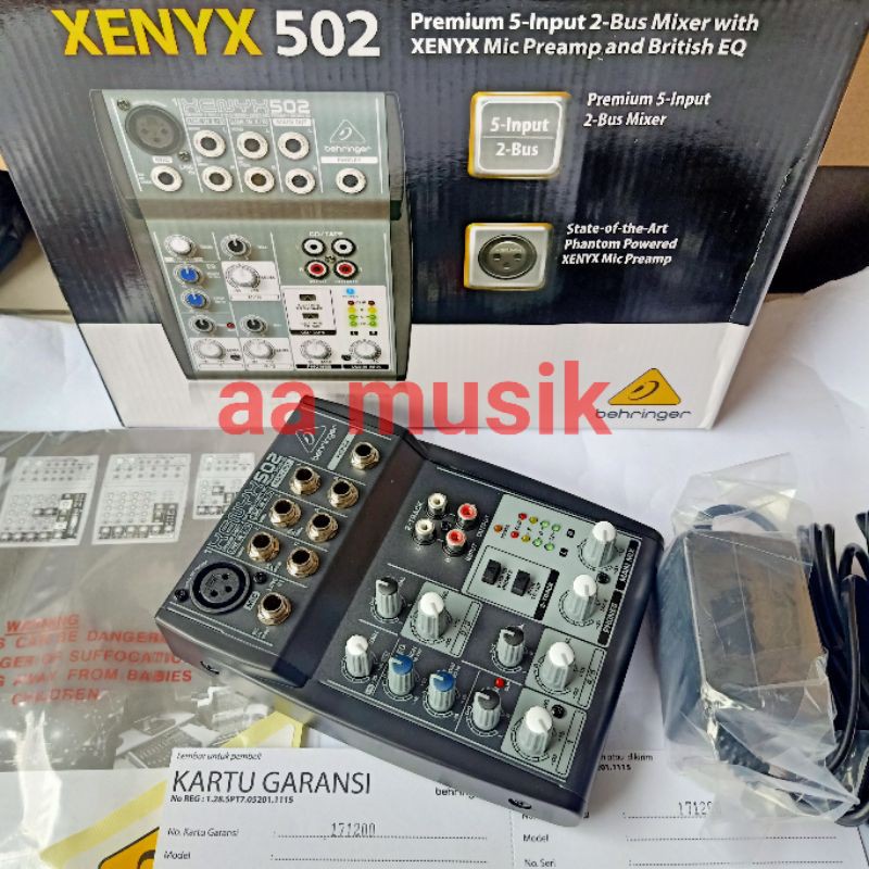 MIXER AUDIO BEHRINGER XENYX X502 ORIGINAL