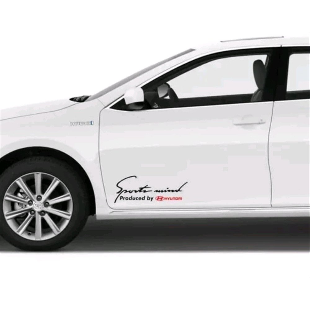 Cutting Sticker Mobil Sportmind Hyundai Stiker Bodi Samping