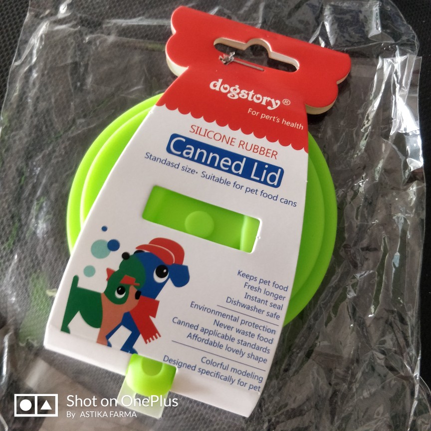 Penutup Segel Makanan Cemilan Snack Kaleng Hewan 3 Lapis Bahan Silikon