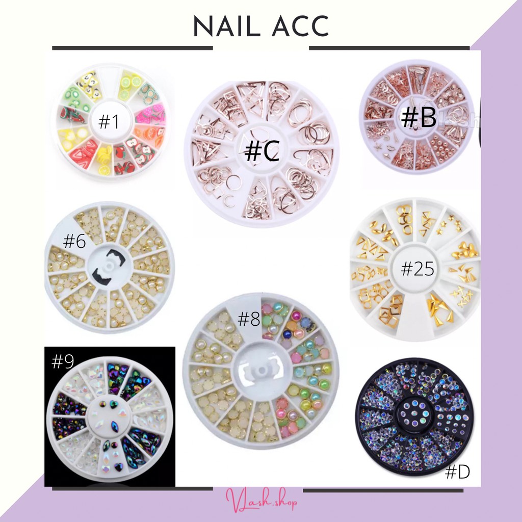 NAIL ACCESORIES - HIASAN KUKU - PERMATA KUKU