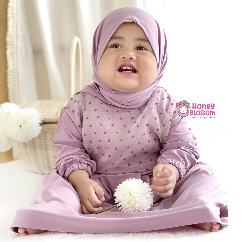 HONEYBLOSSOM gamis bayi perempuan 1 tahun / gamis bayi alesha series / gamis bayi perempuan