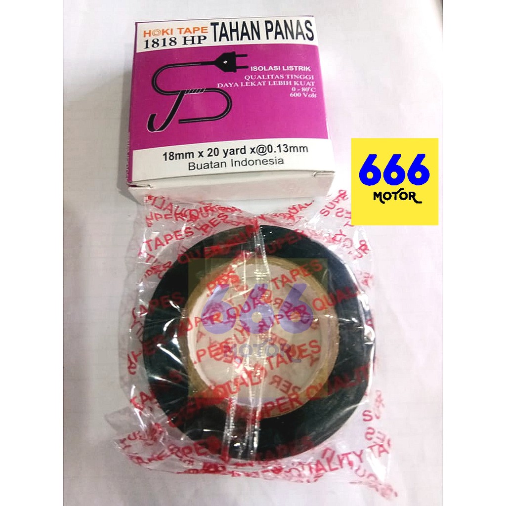 666MOTOR ISOLASI SOLATIP KABEL LISTRIK HITAM