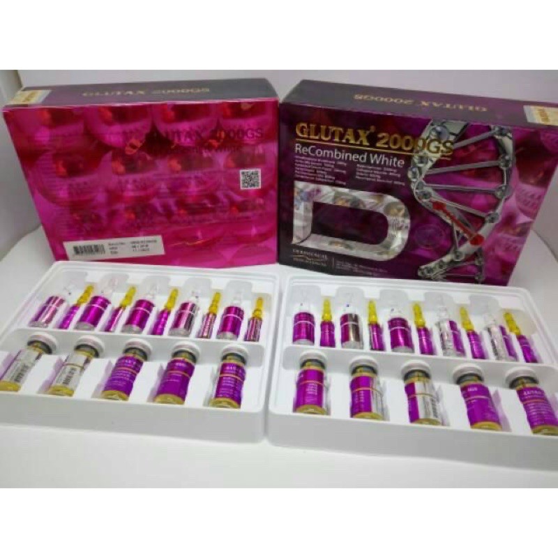 Preloved Glutax 2000gs (Inject Whitening) (Suntik Putih) (baru terpakai 1 ampul)