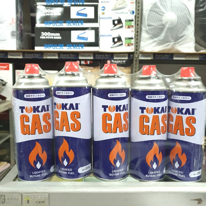 Kaleng Gas Tokai 235 Gram Untuk Refil Kompor Portable