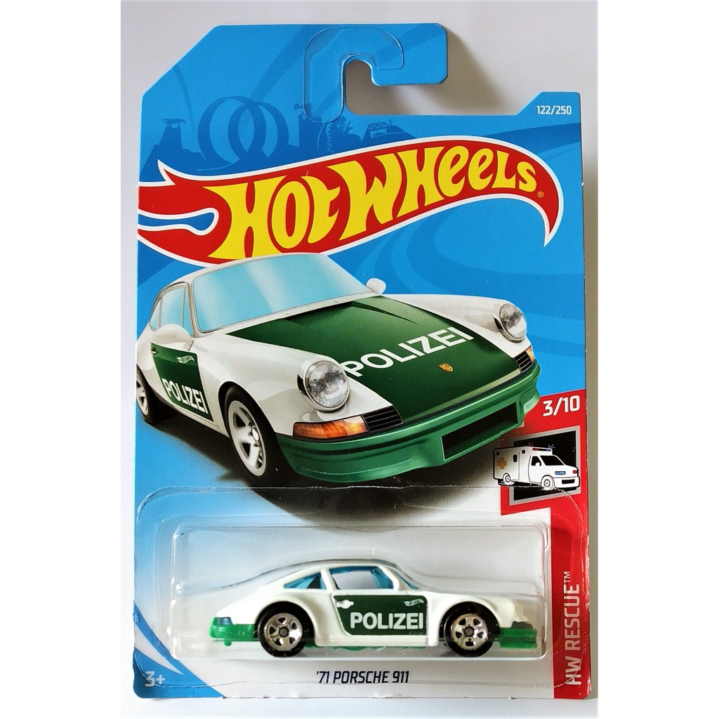 hot wheels 71 porsche 911 polizei