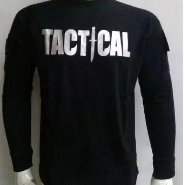 GROSIR KAOS BAJU TACTICAL LENGAN PANJANG SABLON TIMBUL