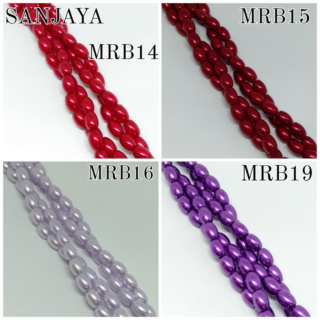 MUTIARA SINTETIS / MUTSIN 6X8 / MUTIARA BERAT LONJONG / MOTE RENTENG BERAT 6X8