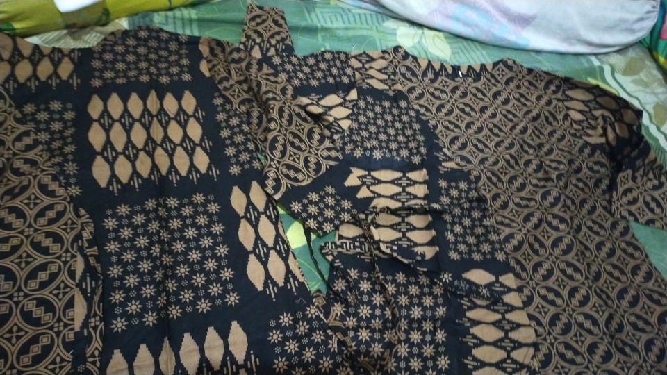 Tey-17 Batik Wanita Asj Sa Hrb026 Kenongo Kemeja Tosca Pendek