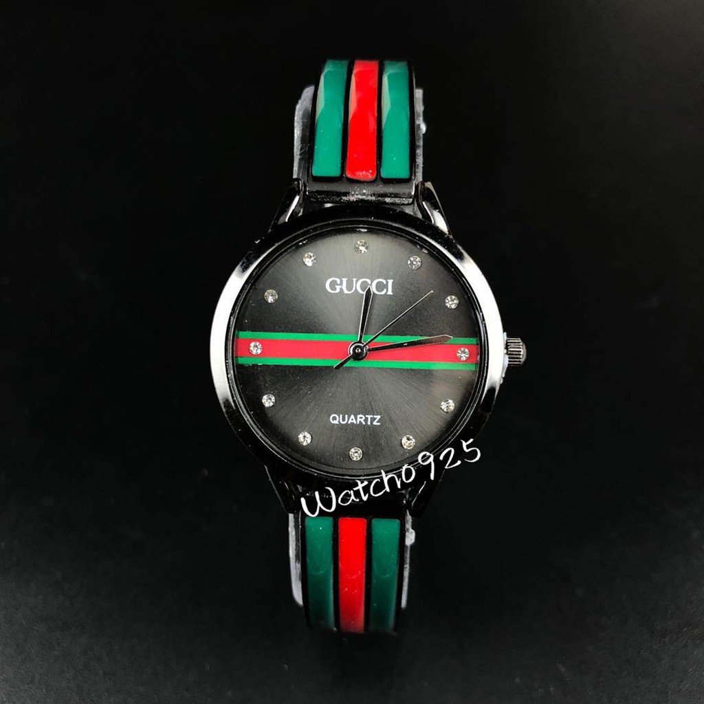 JAM TANGAN WANITA MURAH PASIR MAGNET CEWEK KULIT FASHION IMPORT MAGNET RANTAI JAM HARGA GROSIR W128-Hitam