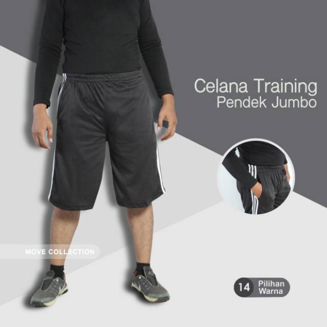 Training pendek/kolor pendek/ celana olah raga Celana Strip/ Celana bahan kaos