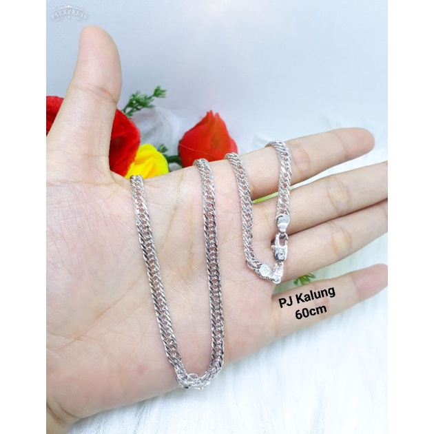 Kalung Xuping Silver HijabPj 60cm Anti karat