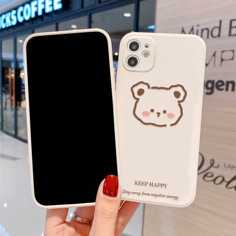 Soft Case TPU Motif Beruang Untuk Realme C25Y C21Y 9i 8i 7i 6i 5i 8 7 5 9 Pro Plus 8 Pro C25 6s 5s C2 C3 50A C21 C15 C20 3011 C15