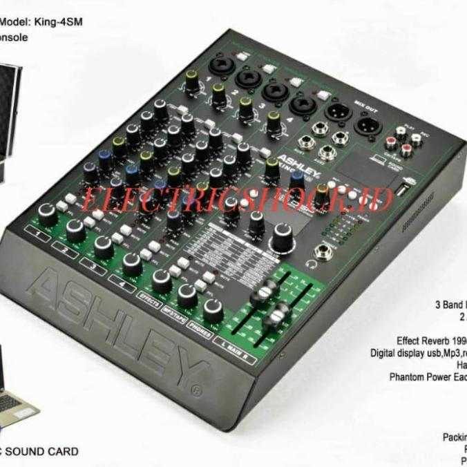 MIXER AUDIO ASHLEY KING 4SM ( ORIGINAL) 4 CH