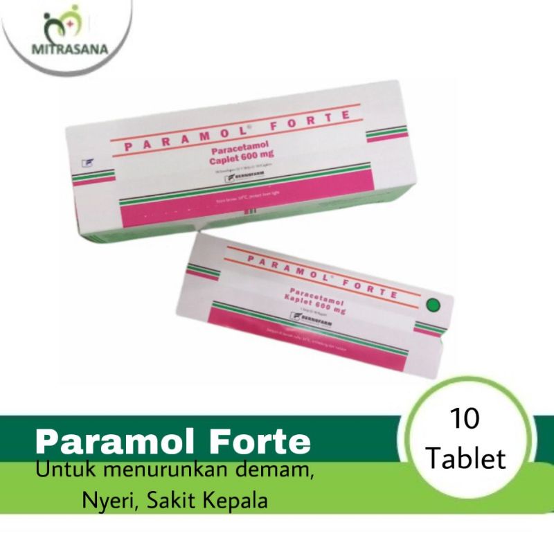 Paramol Forte Paracetamol 600 Mg 10 Tab 1 Strip Shopee Indonesia