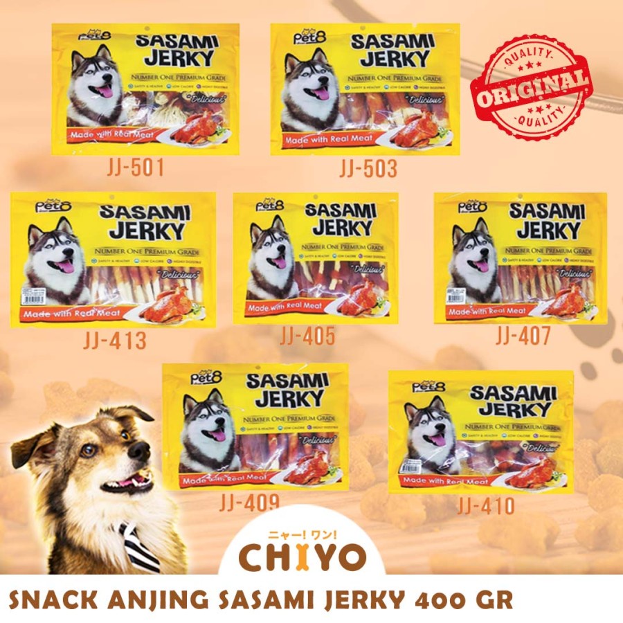 Snack Anjing SASAMI JERKY ALL VARIANT 400GR