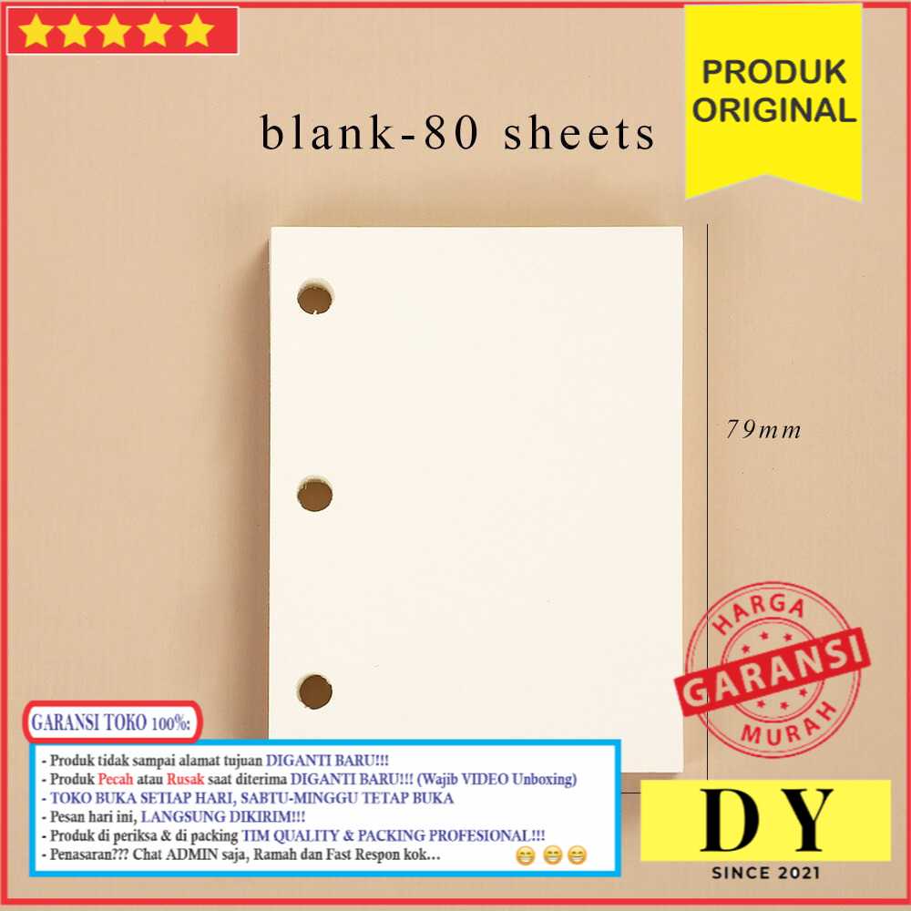 

GARANSI Kertas Binder 3 Ring Desain Black A8 80 Lembar Murah Baru Termurah