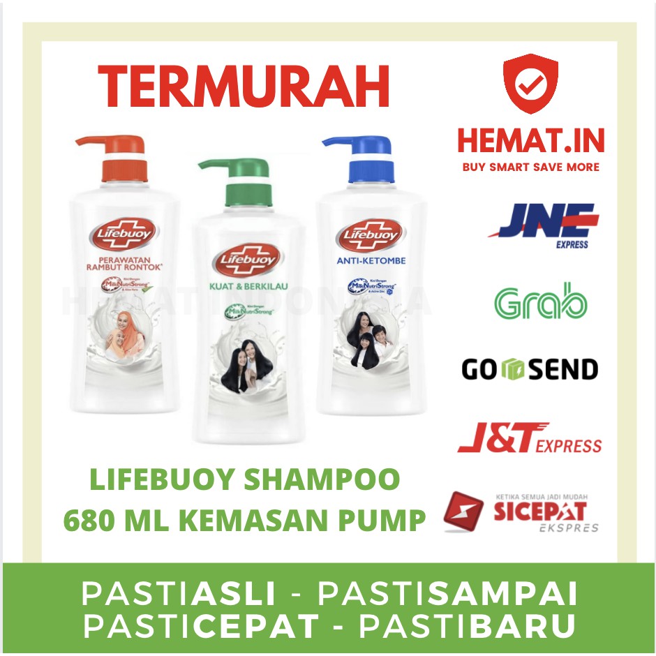 LIFEBUOY SHAMPOO 680 ML ORIGINAL PUMP POMPA JUMBO ORIGINAL EXP PANJANG ANTI DANDRUFF