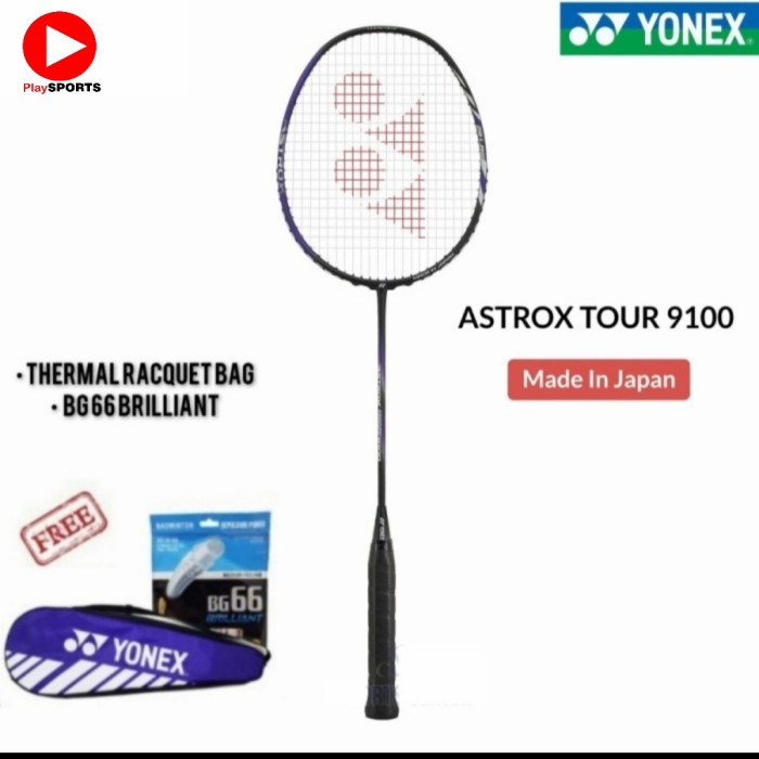 SALE RAKET BADMINTON YONEX ASTROX TOUR 9100 UNGU ORIGINAL - Tidak Disenar