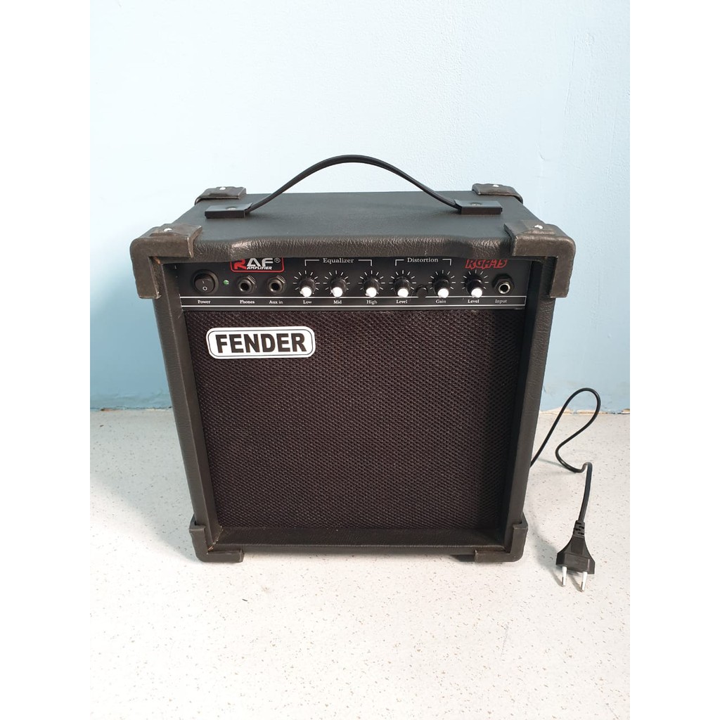 Ampli Gitar dan Bass Akustik Elektrik Merk Fender Ukuran 8 Inc ada Distorsi Murah Amply Amplifier