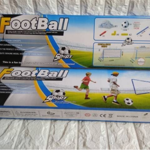 Gawang Sepak Bola Jaring Set - Paket Gawang Sepak Bola Anak Mainan Olahraga Edukatif