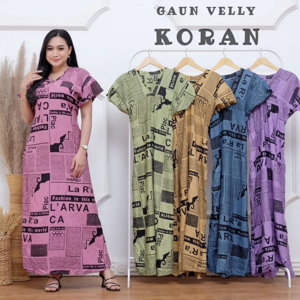 Daster long semata kaki, daster panjang kekinian - Baju Tidur Daster Panjang - Dada V-2