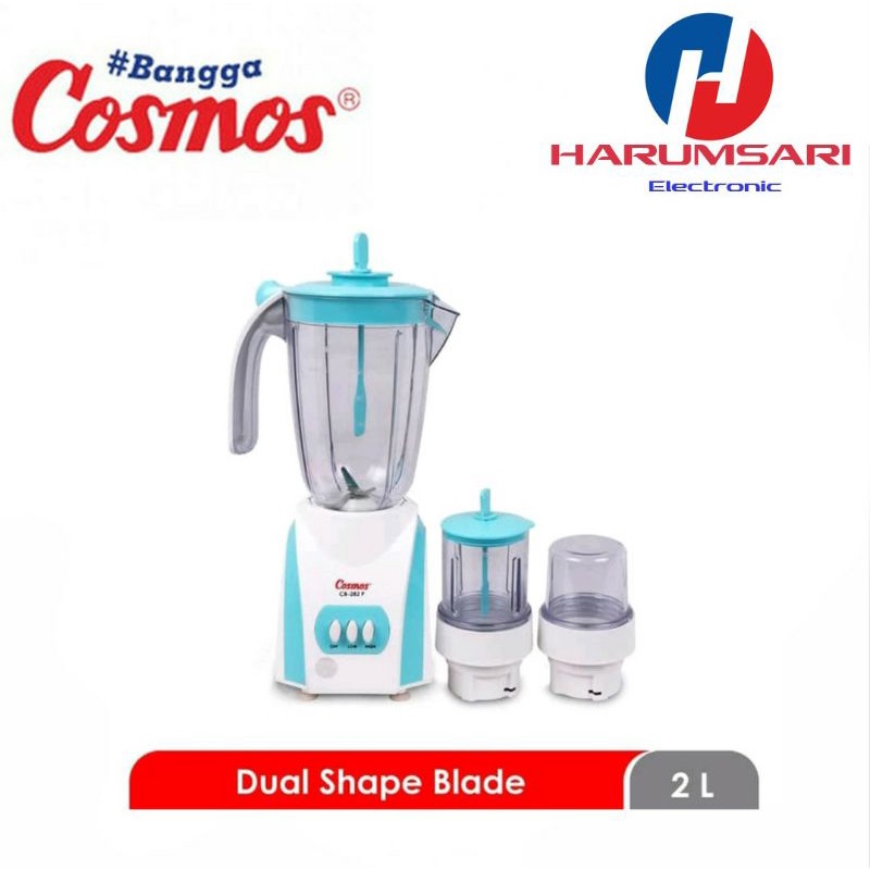 COSMOS Blender Plastik 3 in 1 CB-282P kapasitas 2 Liter/2L-0