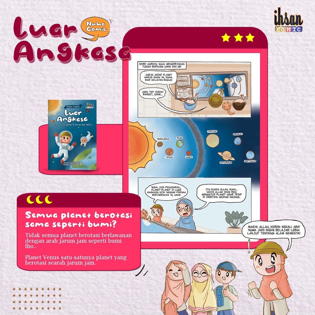 Komik Nuha : Luar Angkasa, Belajar Sains dari Al-Quran &amp; Hadits