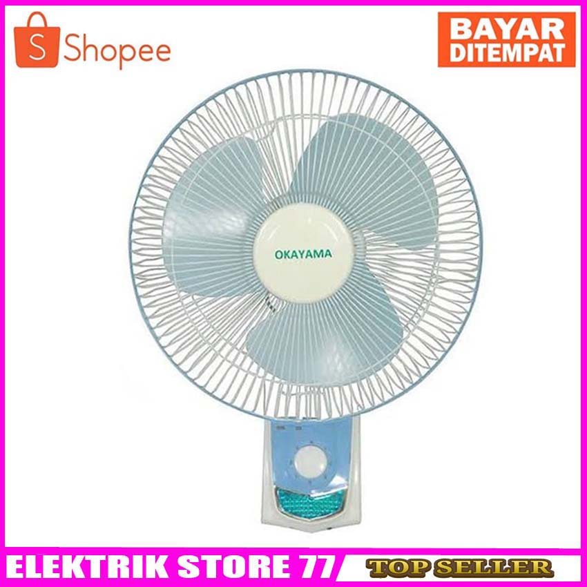 OKAYAMA WF-12K Kipas Angin Dinding /  Wall Fan 12inch - Murah Kualitas Bagus