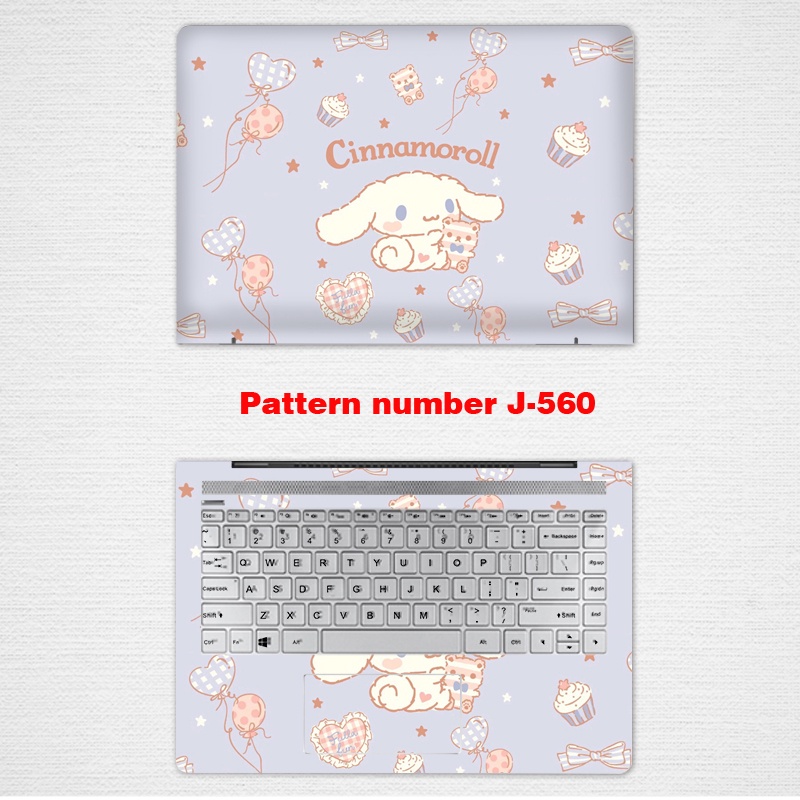 2 Pcs Stiker Pelindung Laptop Notebook Lenovo ThinkBook 15 G4 IAP X1 Yoga E14 12 13 14 15.6 Inch Motif Kartun