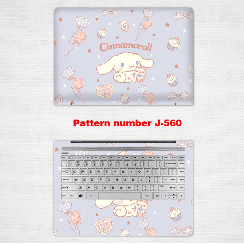 2 Pcs Stiker Pelindung Laptop Notebook Lenovo ThinkBook 15 G4 IAP X1 Yoga E14 12 13 14 15.6 Inch Motif Kartun