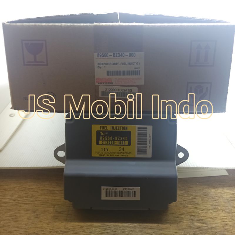 Ecu Komputer Computer Toyota Avanza Xenia 89560-BZ340 Asli 2003 2004 2005 2006 Resmi Gress