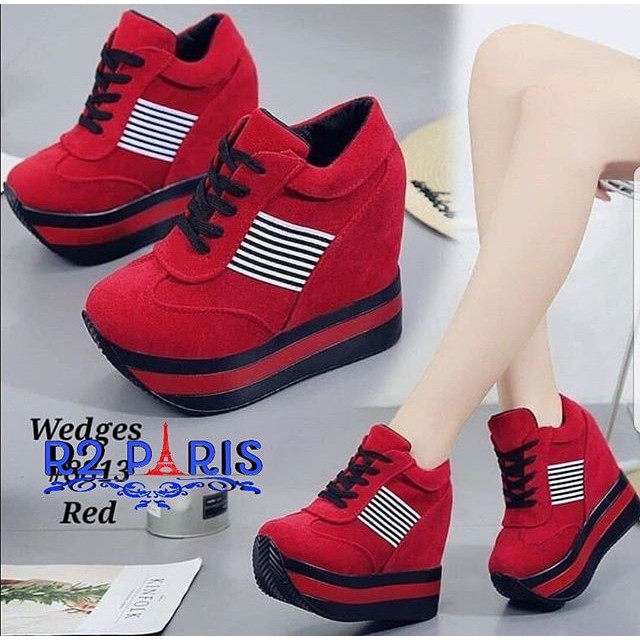 sepatu wedges sneakers